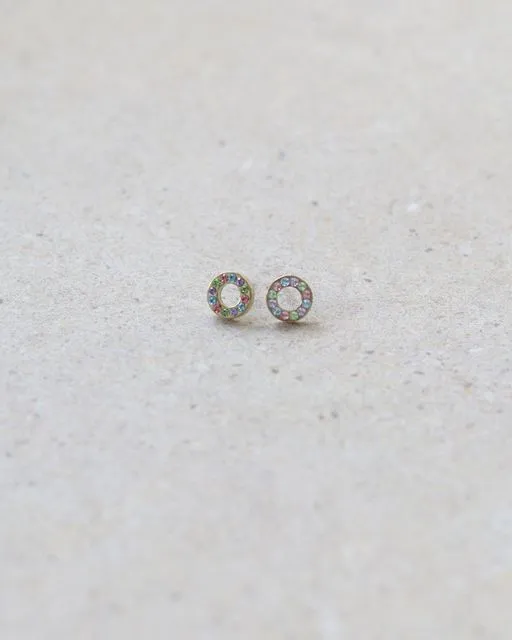 Puck med pastell- krystaller 8 mm - Bilde 3