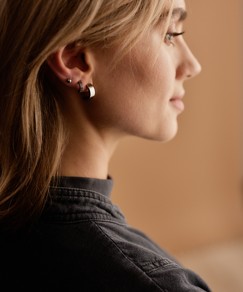 Lekre hengeøredobber i medisinsk titan H: 10 mm, B: 5 mm - Bilde 4