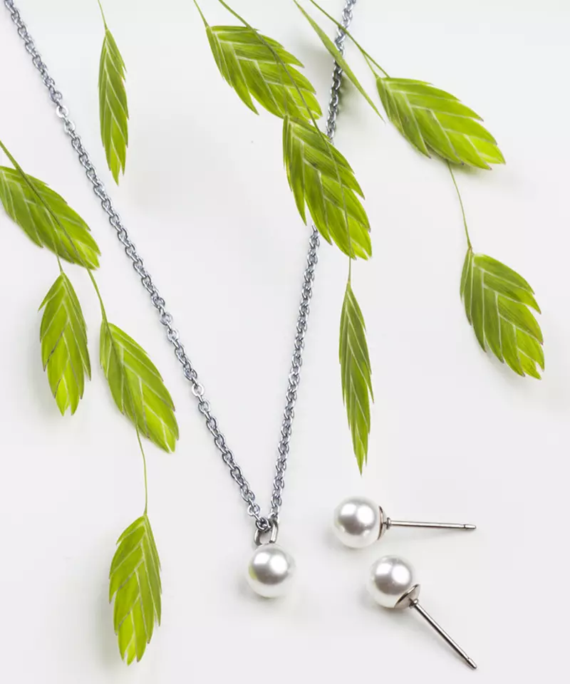 Perleøredobber i medisinsk titan 6 mm - Bilde 11