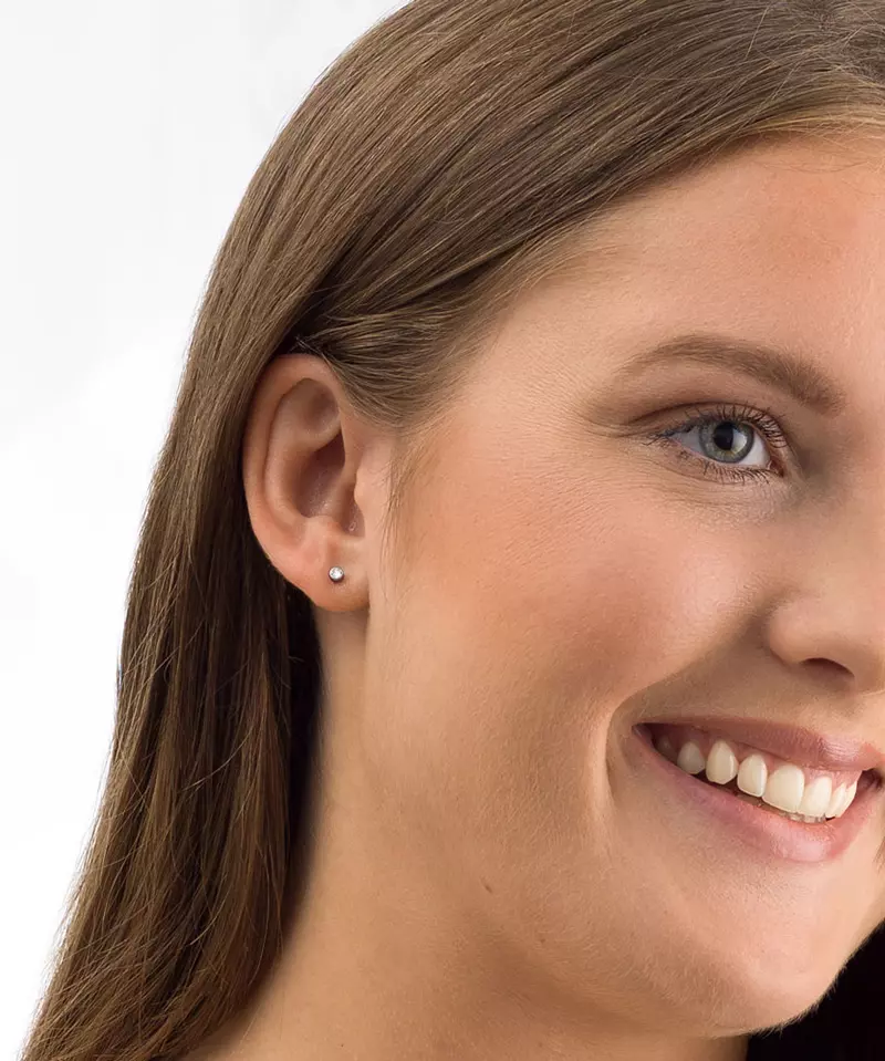 Swarovski krystall- øredobber med avrundet kant 3 mm - Bilde 5