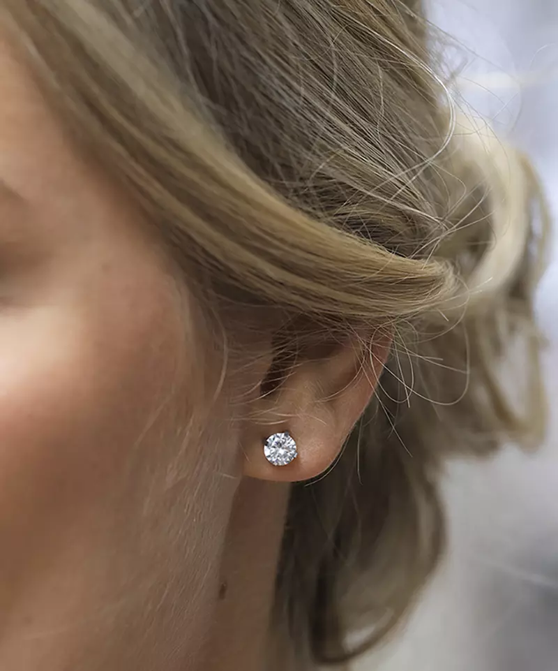 Swarovski krystall- øredobber med klør 7 mm - Bilde 7