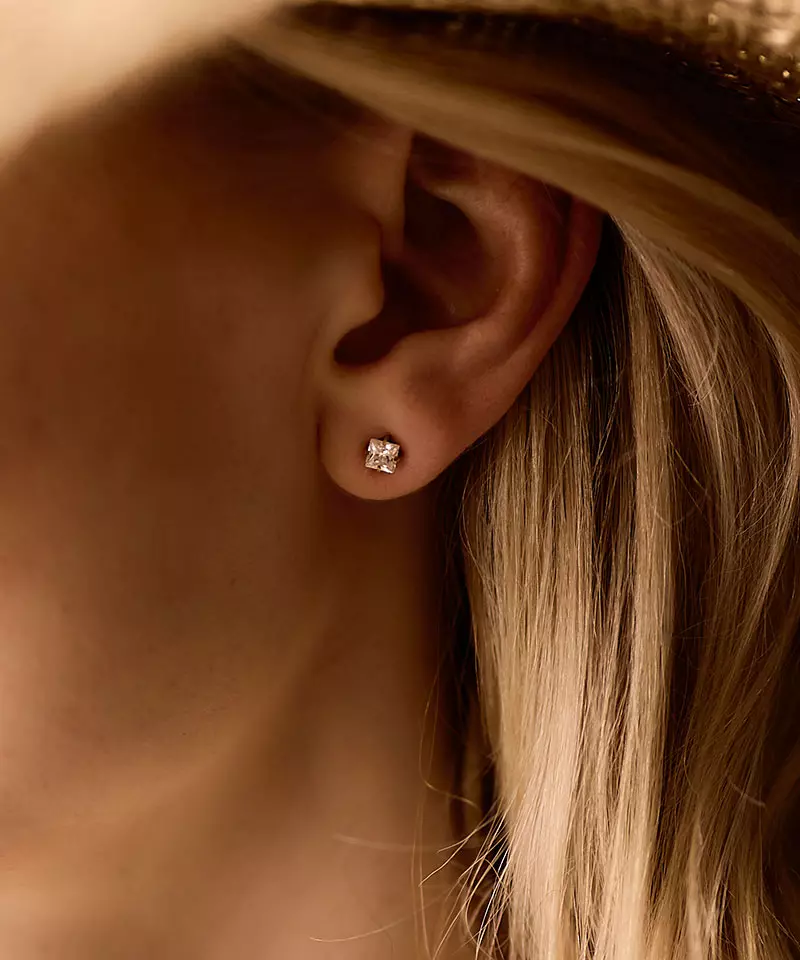 Swarovski-krystall- øredobber med fire klør 5 mm - Bilde 3