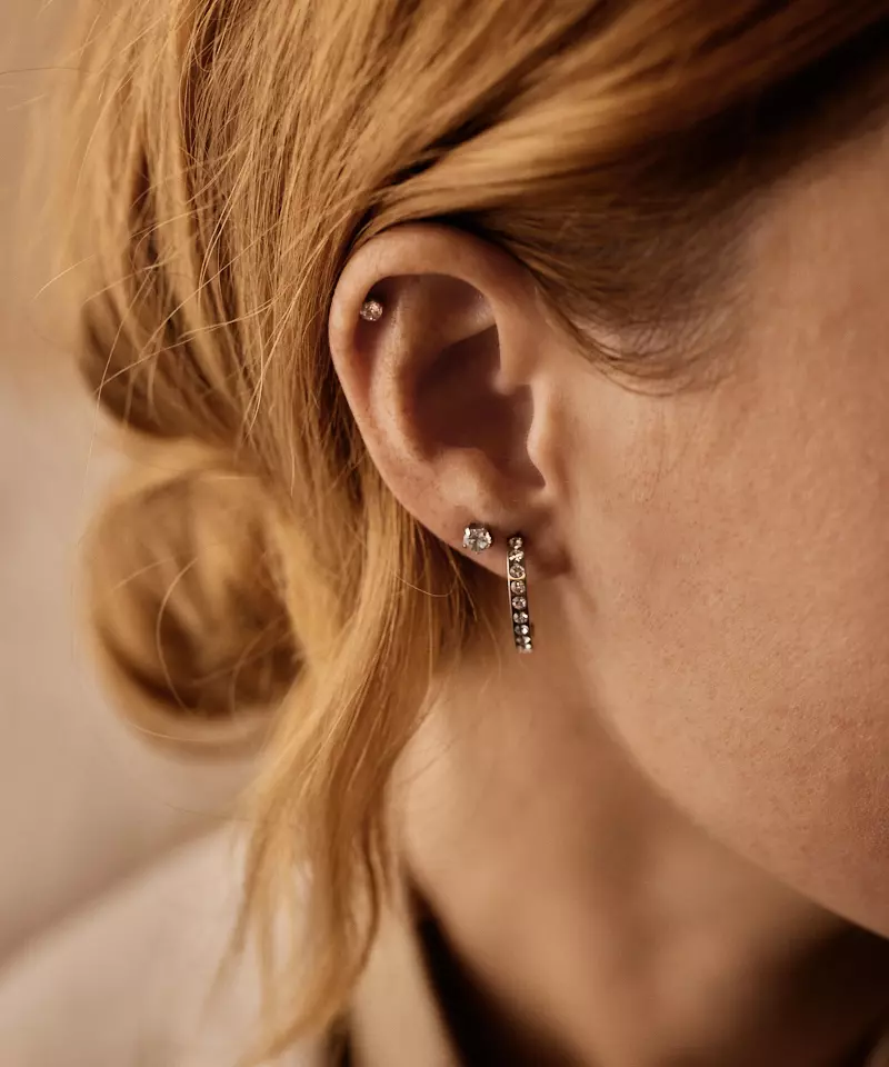 Swarovski krystall- øredobber med klør 4 mm - Bilde 7